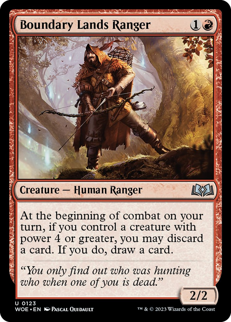 Boundary Lands Ranger [Wilds of Eldraine] MTG Single Magic: The Gathering    | Red Claw Gaming