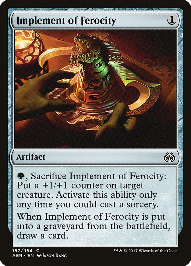 Implement of Ferocity [Aether Revolt] MTG Single Magic: The Gathering    | Red Claw Gaming
