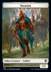 Cat // Soldier Double-Sided Token [Commander Legends Tokens] MTG Single Magic: The Gathering    | Red Claw Gaming
