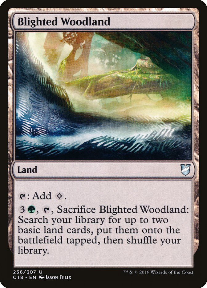 Blighted Woodland [Commander 2018] MTG Single Magic: The Gathering    | Red Claw Gaming