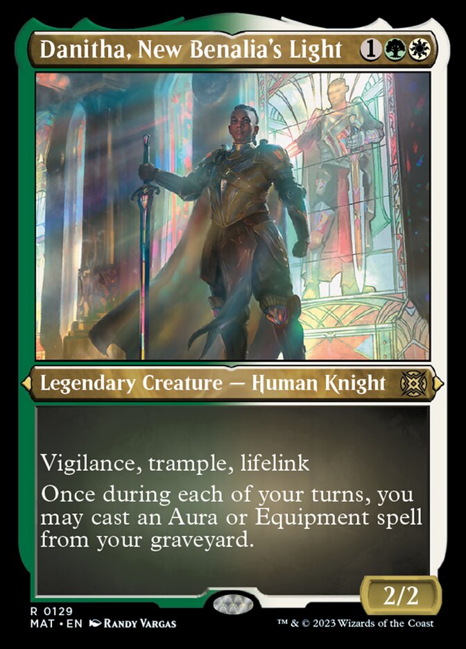 Danitha, New Benalia's Light (Foil Etched) [March of the Machine: The Aftermath] MTG Single Magic: The Gathering    | Red Claw Gaming