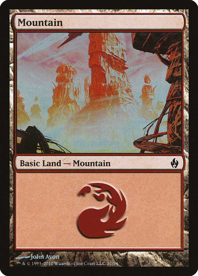 Mountain (31) [Premium Deck Series: Fire and Lightning] MTG Single Magic: The Gathering    | Red Claw Gaming