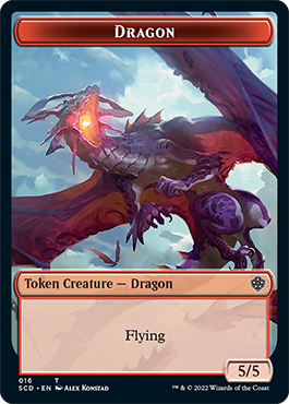 Dragon // Dragon Double-Sided Token [Starter Commander Decks] MTG Single Magic: The Gathering    | Red Claw Gaming