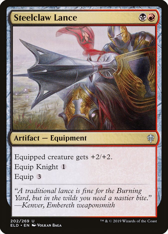 Steelclaw Lance [Throne of Eldraine] MTG Single Magic: The Gathering    | Red Claw Gaming