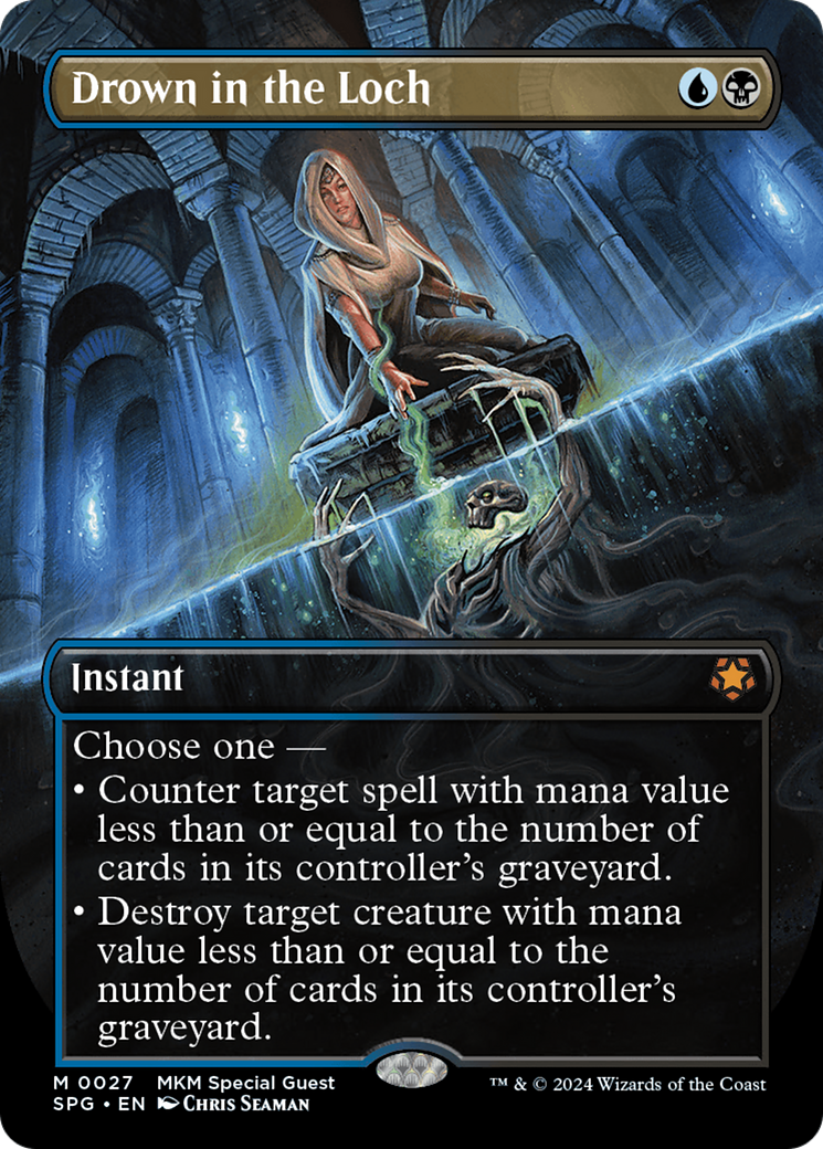 Drown in the Loch (Borderless) [Murders at Karlov Manor Special Guests] MTG Single Magic: The Gathering    | Red Claw Gaming