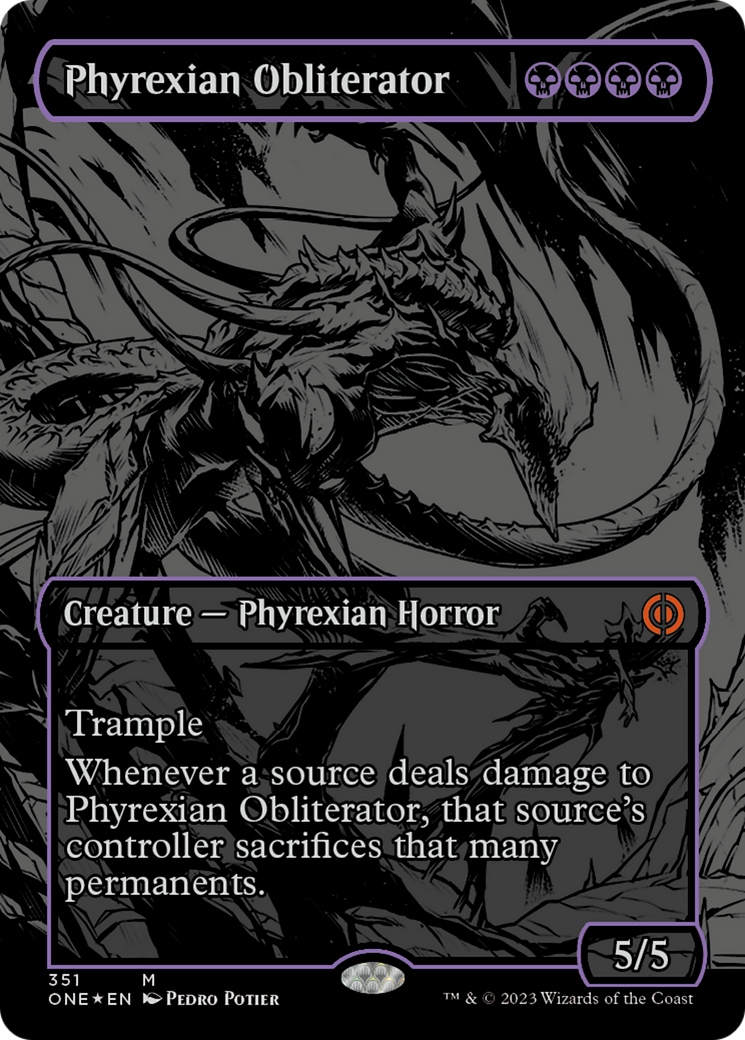 Phyrexian Obliterator (Oil Slick Raised Foil) [Phyrexia: All Will Be One] MTG Single Magic: The Gathering    | Red Claw Gaming