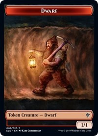 Dwarf // Food (16) Double-Sided Token [Throne of Eldraine Tokens] MTG Single Magic: The Gathering    | Red Claw Gaming