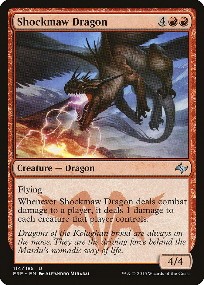 Shockmaw Dragon [Fate Reforged] MTG Single Magic: The Gathering    | Red Claw Gaming