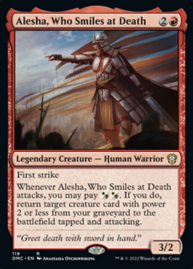 Alesha, Who Smiles at Death [Dominaria United Commander] MTG Single Magic: The Gathering    | Red Claw Gaming