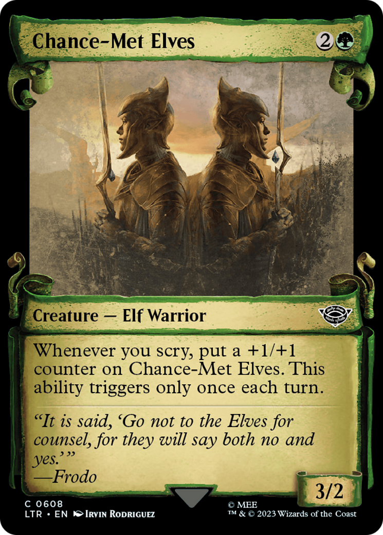 Chance-Met Elves [The Lord of the Rings: Tales of Middle-Earth Showcase Scrolls] MTG Single Magic: The Gathering    | Red Claw Gaming