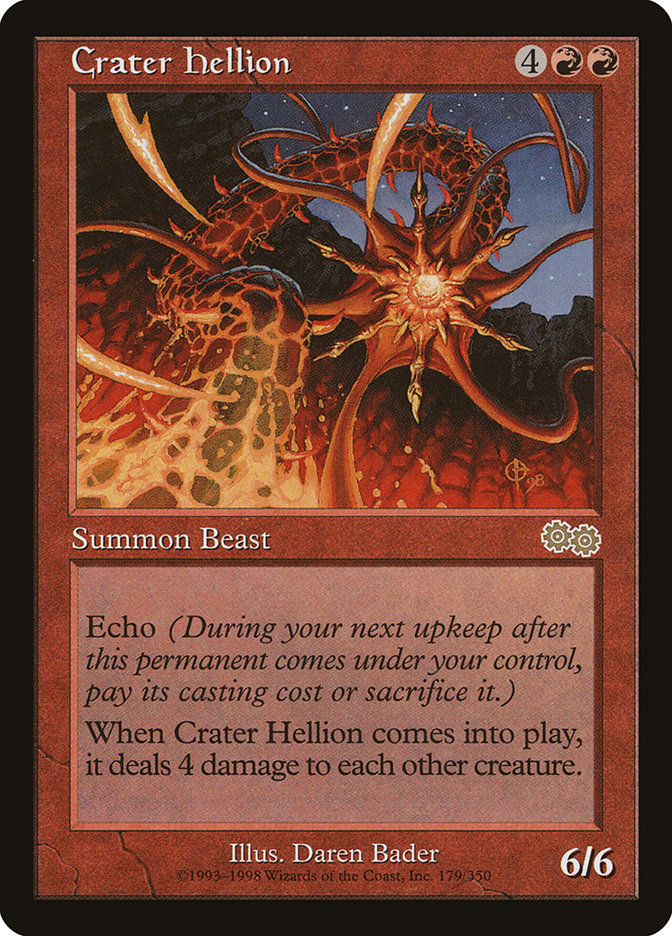 Crater Hellion [Urza's Saga] MTG Single Magic: The Gathering    | Red Claw Gaming