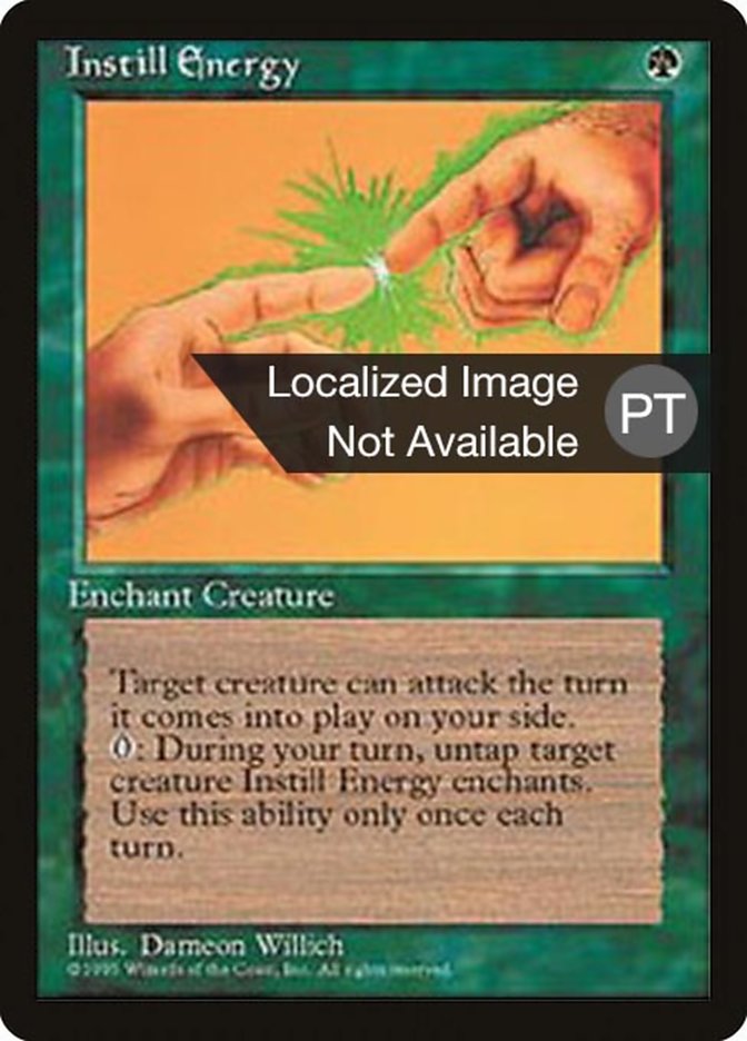 Instill Energy [Fourth Edition (Foreign Black Border)] MTG Single Magic: The Gathering    | Red Claw Gaming