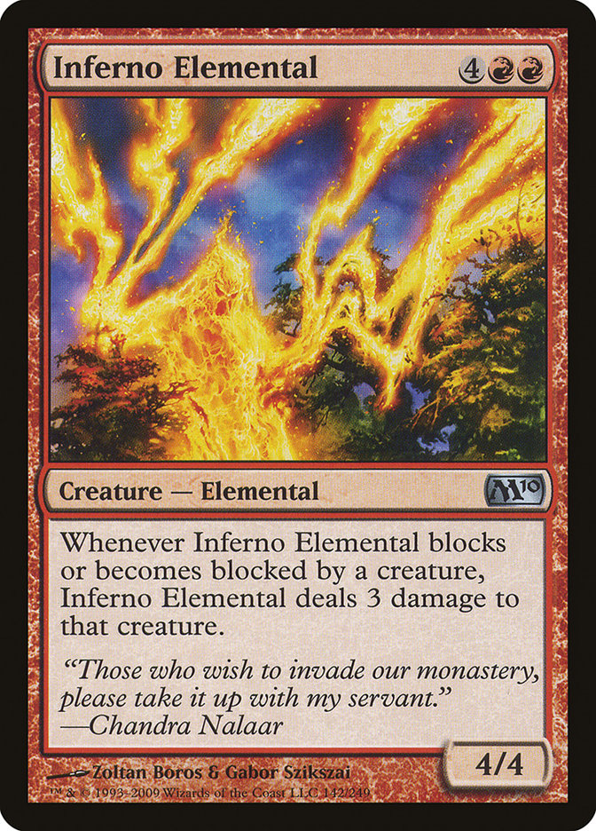Inferno Elemental [Magic 2010] MTG Single Magic: The Gathering    | Red Claw Gaming