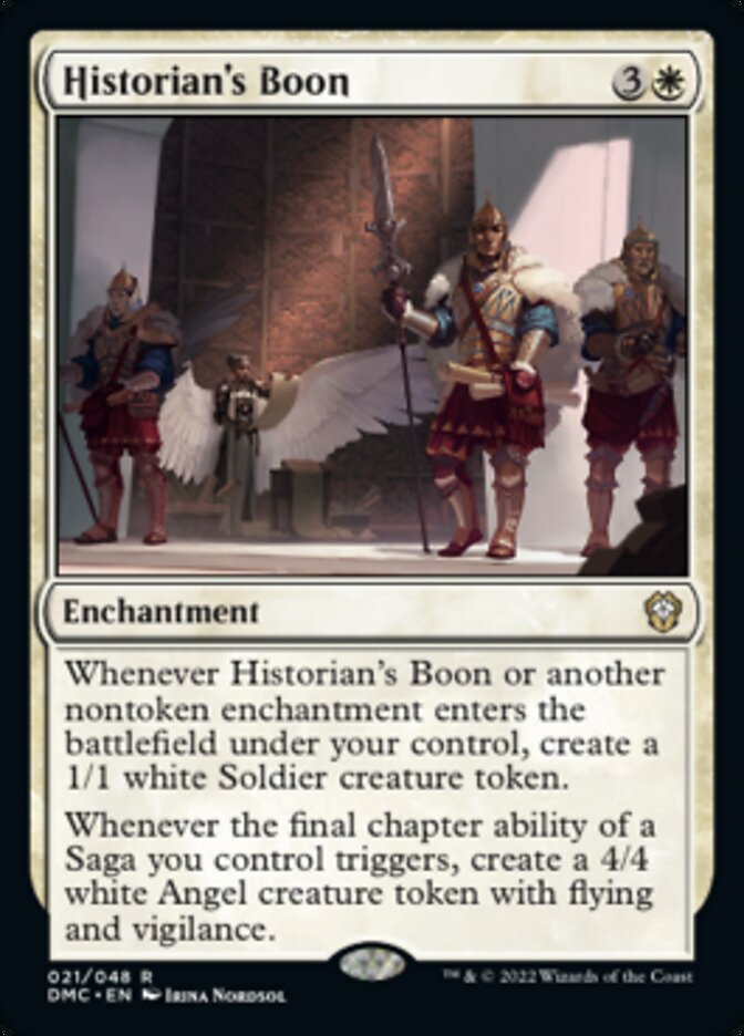 Historian's Boon [Dominaria United Commander] MTG Single Magic: The Gathering    | Red Claw Gaming