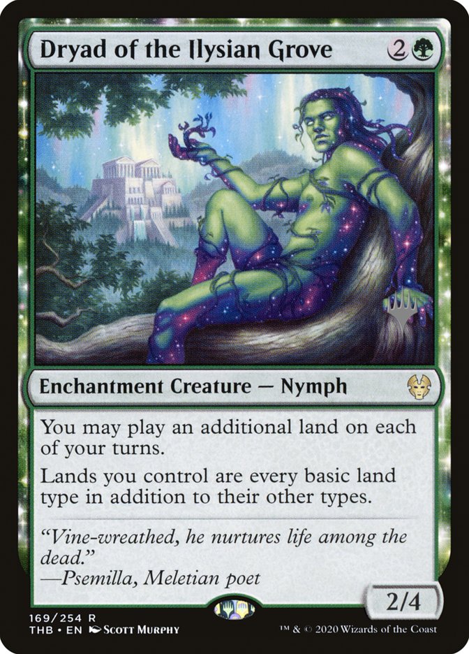 Dryad of the Ilysian Grove (Promo Pack) [Theros Beyond Death Promos] MTG Single Magic: The Gathering    | Red Claw Gaming