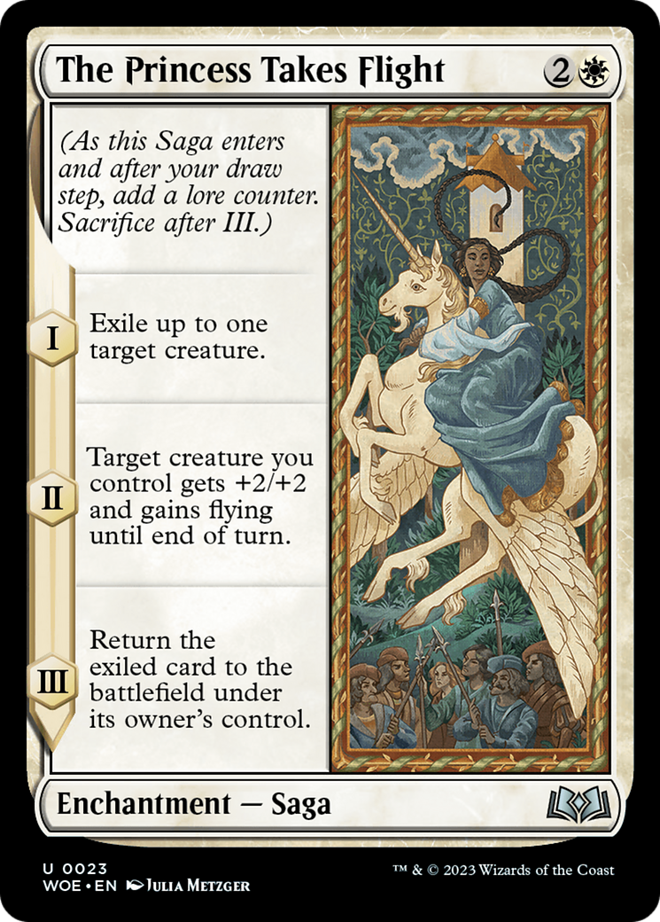 The Princess Takes Flight [Wilds of Eldraine] MTG Single Magic: The Gathering    | Red Claw Gaming