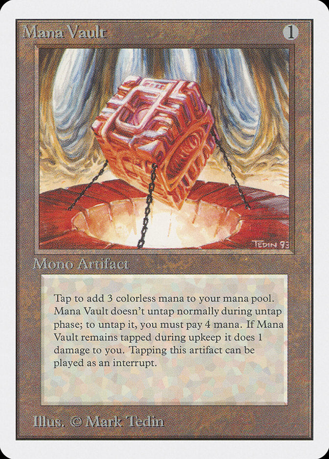 Mana Vault [Unlimited Edition] MTG Single Magic: The Gathering    | Red Claw Gaming
