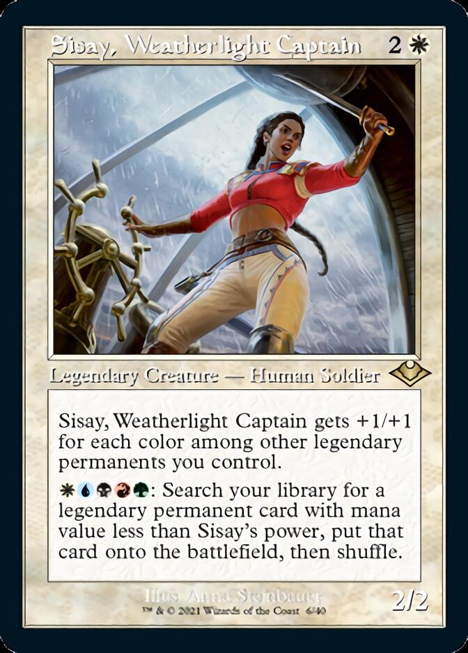 Sisay, Weatherlight Captain (Retro Foil Etched) [Modern Horizons 2] MTG Single Magic: The Gathering    | Red Claw Gaming