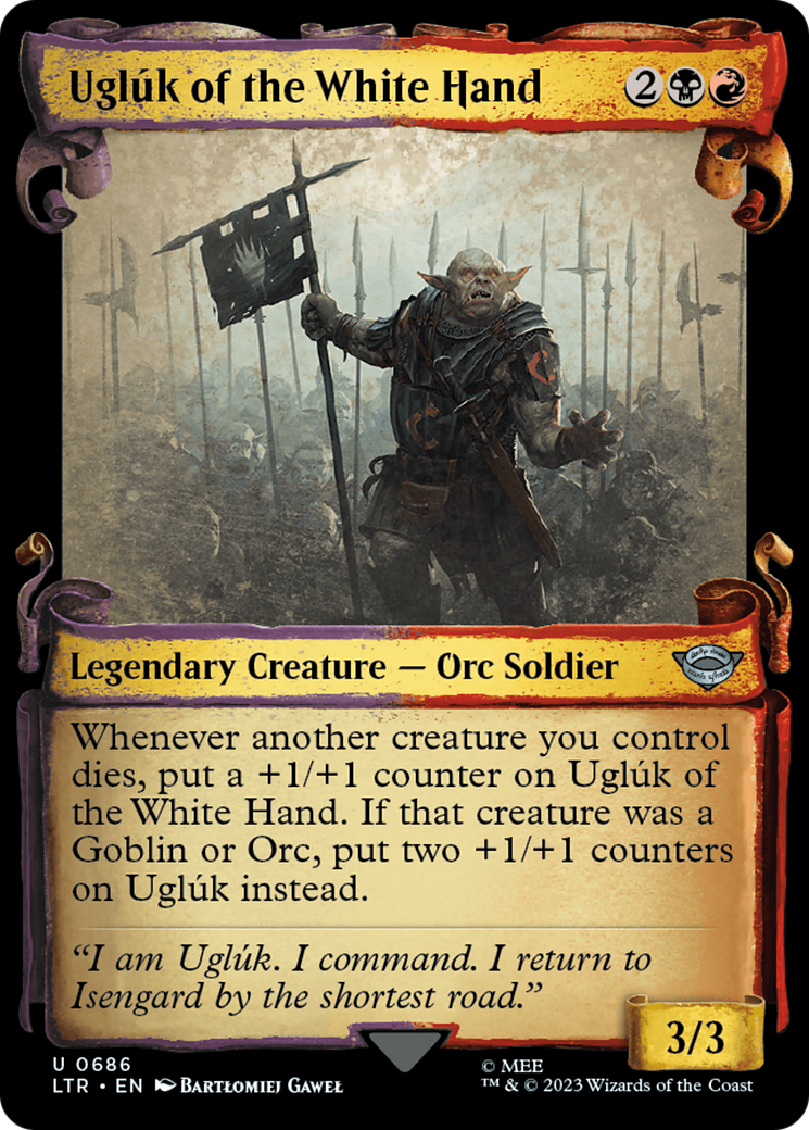 Ugluk of the White Hand [The Lord of the Rings: Tales of Middle-Earth Showcase Scrolls] MTG Single Magic: The Gathering    | Red Claw Gaming