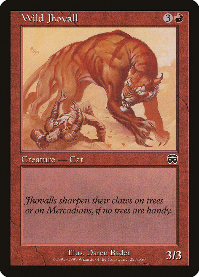 Wild Jhovall [Mercadian Masques] MTG Single Magic: The Gathering    | Red Claw Gaming