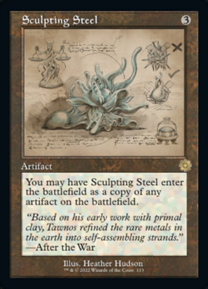 Sculpting Steel (Retro Schematic) [The Brothers' War Retro Artifacts] MTG Single Magic: The Gathering    | Red Claw Gaming
