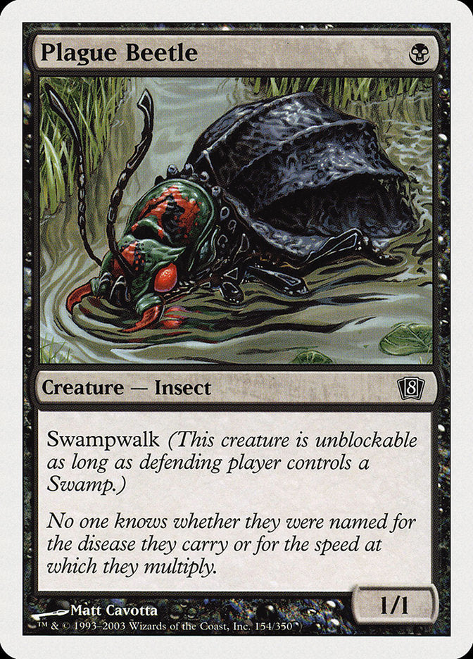 Plague Beetle [Eighth Edition] MTG Single Magic: The Gathering    | Red Claw Gaming