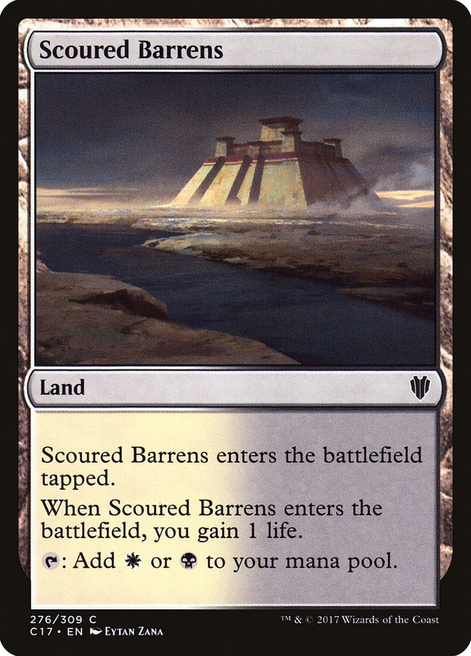 Scoured Barrens [Commander 2017] MTG Single Magic: The Gathering    | Red Claw Gaming