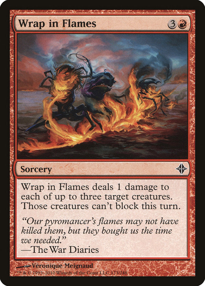 Wrap in Flames [Rise of the Eldrazi] MTG Single Magic: The Gathering    | Red Claw Gaming