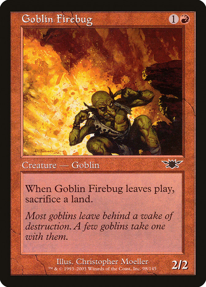 Goblin Firebug [Legions] MTG Single Magic: The Gathering    | Red Claw Gaming