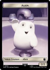 Copy // Alien Double-Sided Token [Doctor Who Tokens] MTG Single Magic: The Gathering    | Red Claw Gaming