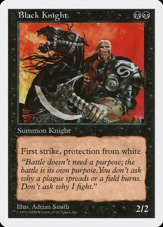 Black Knight [Anthologies] MTG Single Magic: The Gathering    | Red Claw Gaming