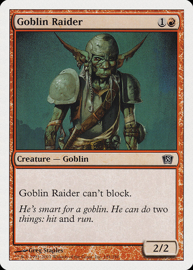 Goblin Raider [Eighth Edition] MTG Single Magic: The Gathering    | Red Claw Gaming