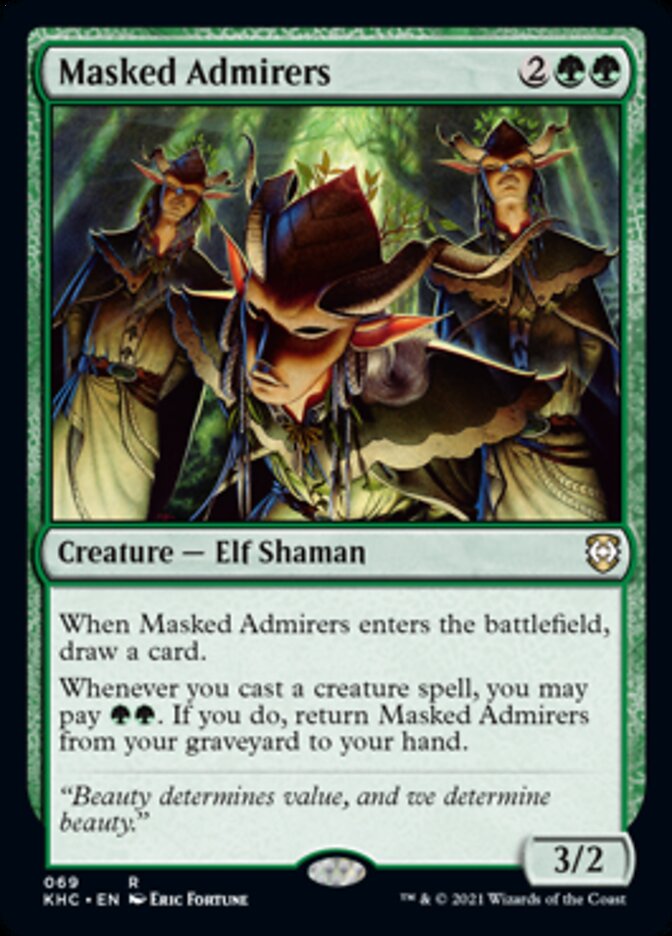 Masked Admirers [Kaldheim Commander] MTG Single Magic: The Gathering    | Red Claw Gaming