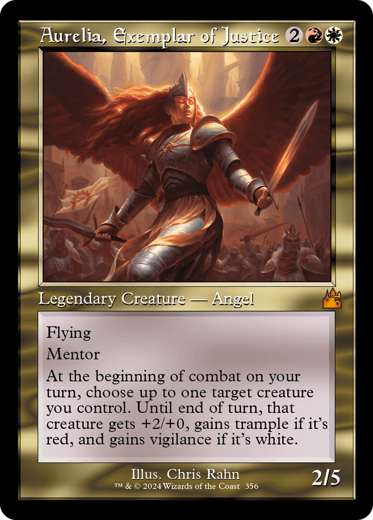 Aurelia, Exemplar of Justice (Retro) [Ravnica Remastered] MTG Single Magic: The Gathering    | Red Claw Gaming