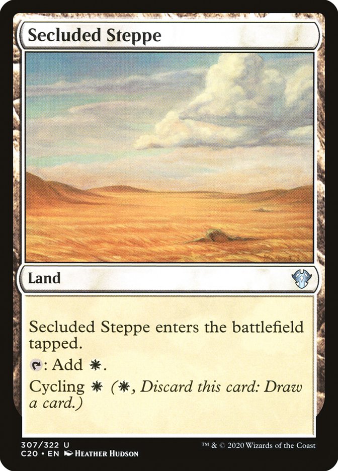 Secluded Steppe [Commander 2020] MTG Single Magic: The Gathering    | Red Claw Gaming