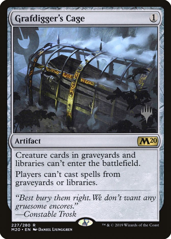 Grafdigger's Cage (Promo Pack) [Core Set 2020 Promos] MTG Single Magic: The Gathering    | Red Claw Gaming