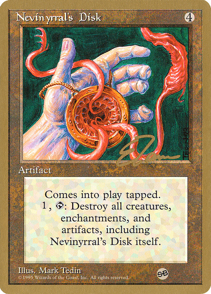 Nevinyrral's Disk (Eric Tam) (SB) [Pro Tour Collector Set] MTG Single Magic: The Gathering    | Red Claw Gaming