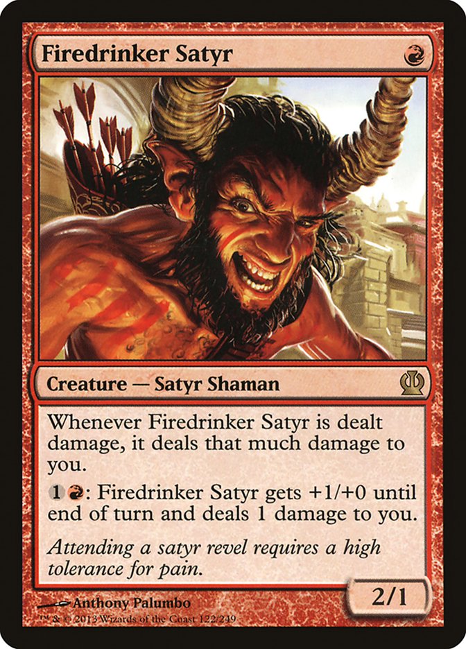 Firedrinker Satyr [Theros] MTG Single Magic: The Gathering    | Red Claw Gaming