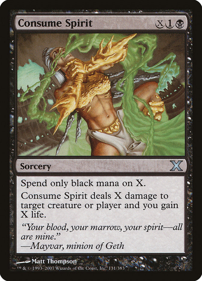 Consume Spirit [Tenth Edition] MTG Single Magic: The Gathering    | Red Claw Gaming