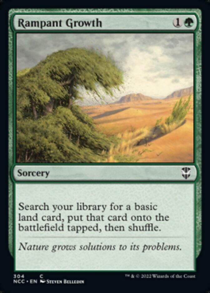 Rampant Growth [Streets of New Capenna Commander] MTG Single Magic: The Gathering    | Red Claw Gaming