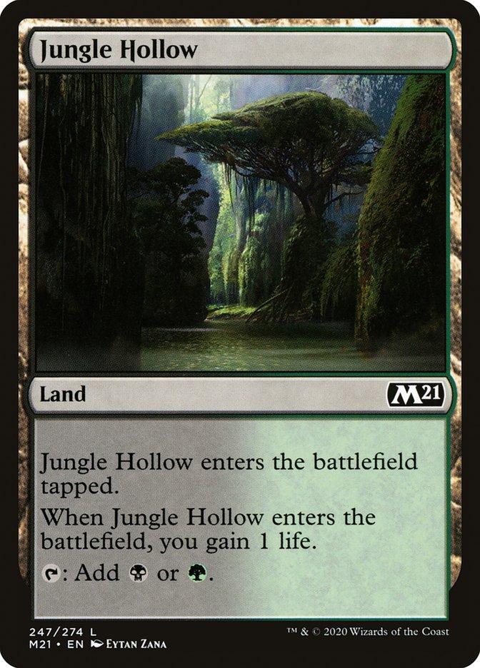 Jungle Hollow [Core Set 2021] MTG Single Magic: The Gathering    | Red Claw Gaming
