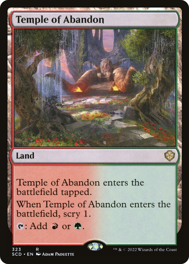 Temple of Abandon [Starter Commander Decks] MTG Single Magic: The Gathering    | Red Claw Gaming