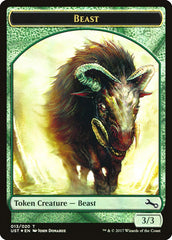 Beast // Beast Double-Sided Token [Unstable Tokens] MTG Single Magic: The Gathering    | Red Claw Gaming
