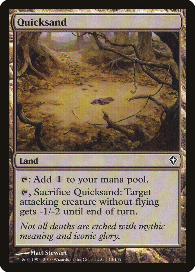 Quicksand [Worldwake] MTG Single Magic: The Gathering    | Red Claw Gaming