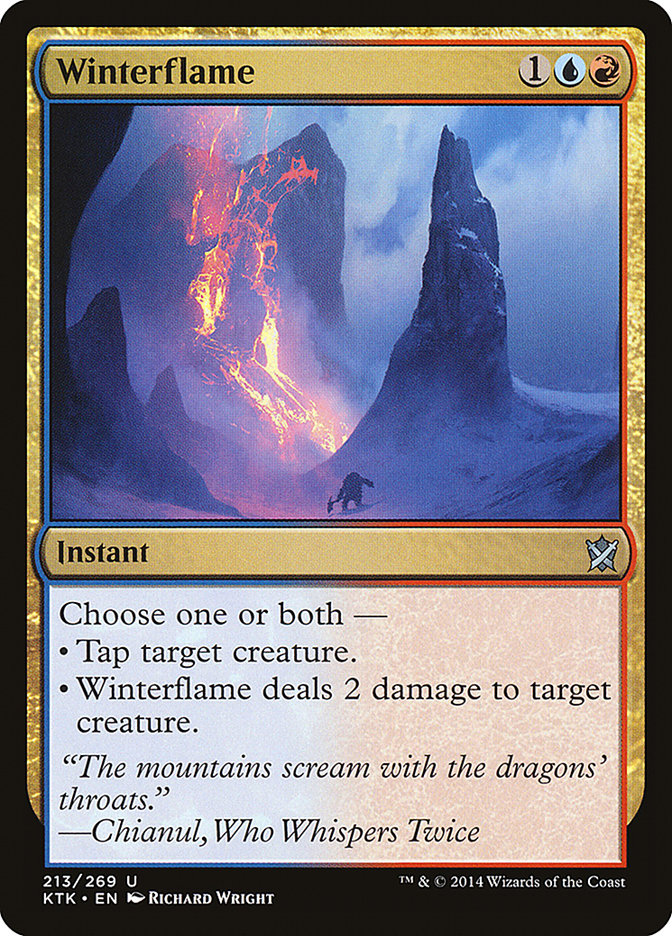 Winterflame [Khans of Tarkir] MTG Single Magic: The Gathering    | Red Claw Gaming