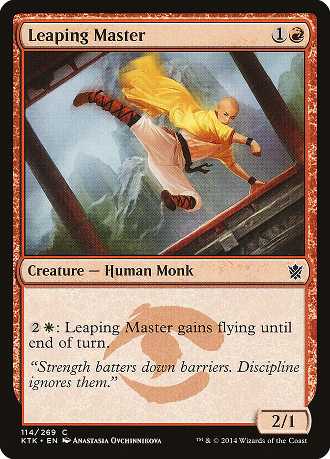 Leaping Master [Khans of Tarkir] MTG Single Magic: The Gathering    | Red Claw Gaming