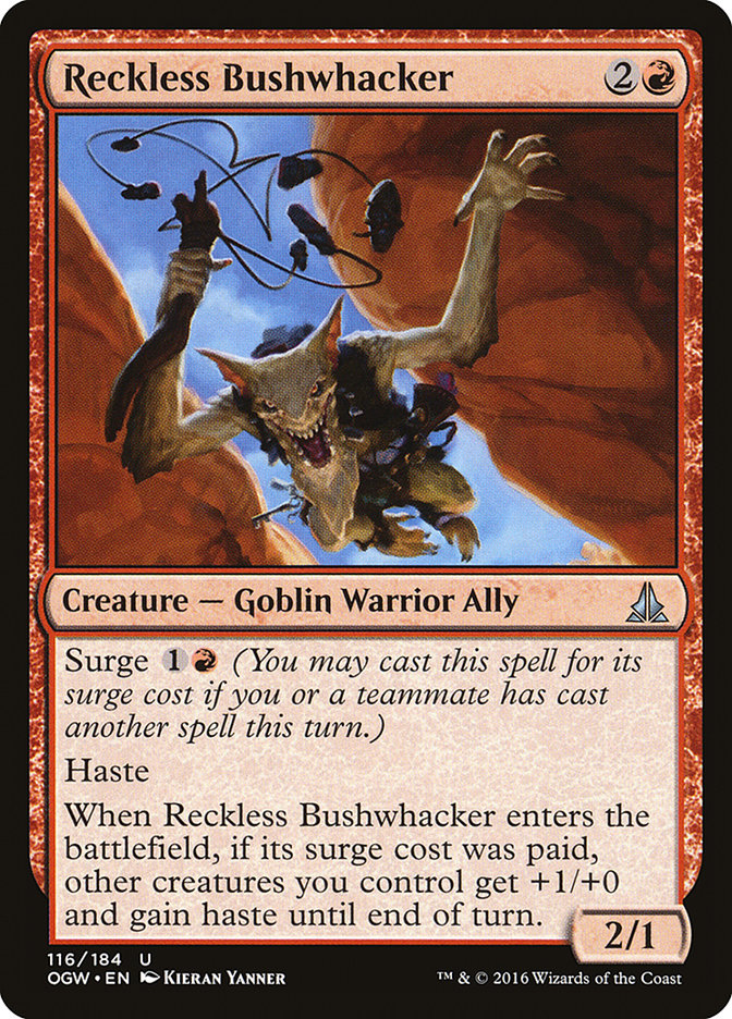 Reckless Bushwhacker [Oath of the Gatewatch] MTG Single Magic: The Gathering    | Red Claw Gaming