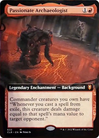 Passionate Archaeologist (Extended Art) [Commander Legends: Battle for Baldur's Gate] MTG Single Magic: The Gathering    | Red Claw Gaming