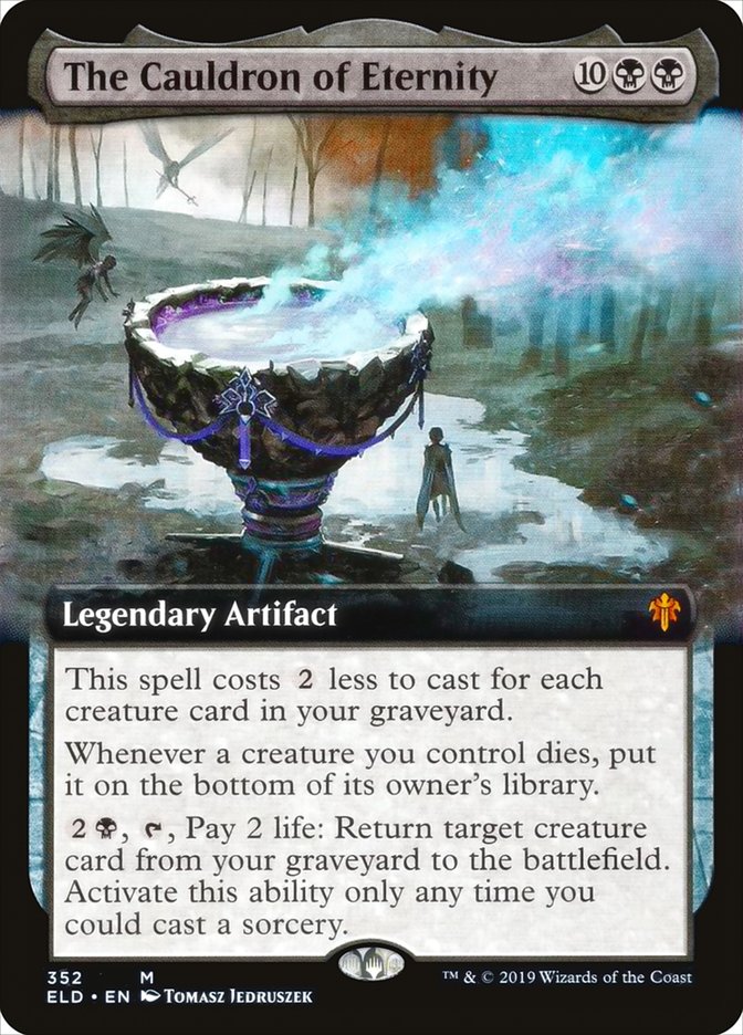 The Cauldron of Eternity (Extended Art) [Throne of Eldraine] MTG Single Magic: The Gathering    | Red Claw Gaming
