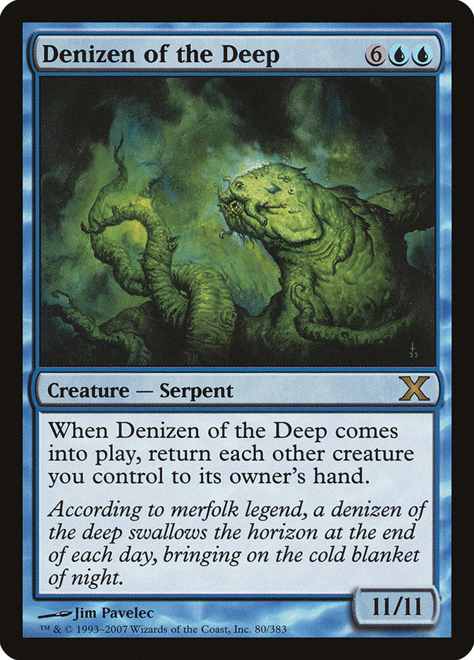 Denizen of the Deep [Tenth Edition] MTG Single Magic: The Gathering    | Red Claw Gaming
